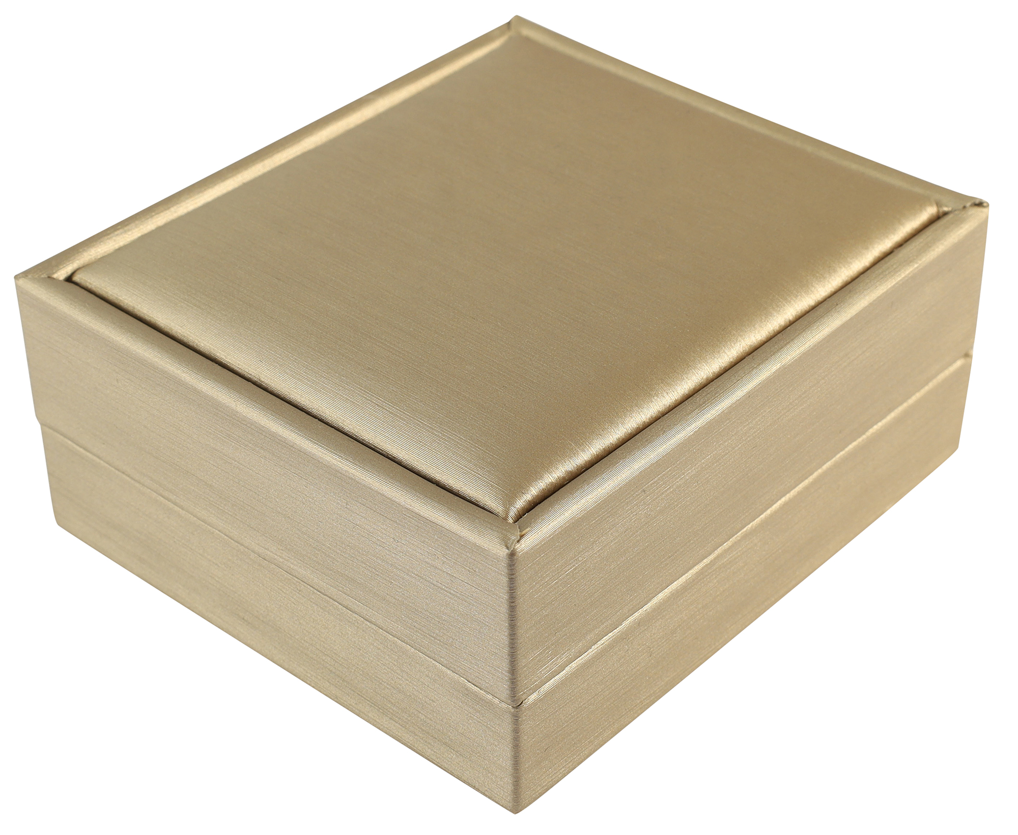 Schmuckbox (Kette) 7,4 x 8,4 cm, Kunststoff, champagnerfarben, VE10