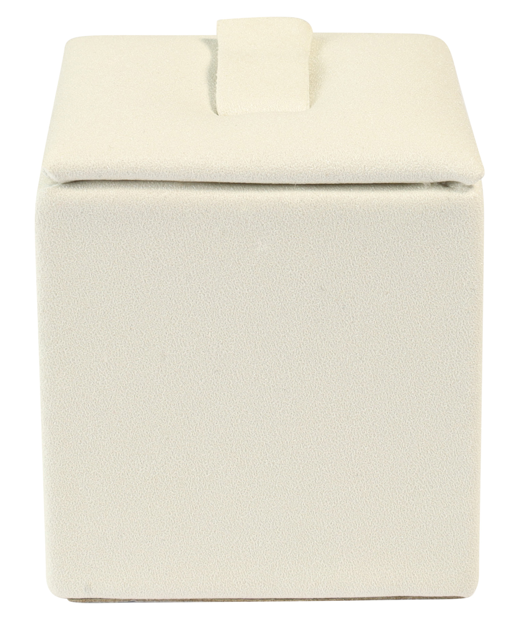 Ringaufsteller (Dekoserie Soft), PU-bezogen, Höhe 4 cm, weiß