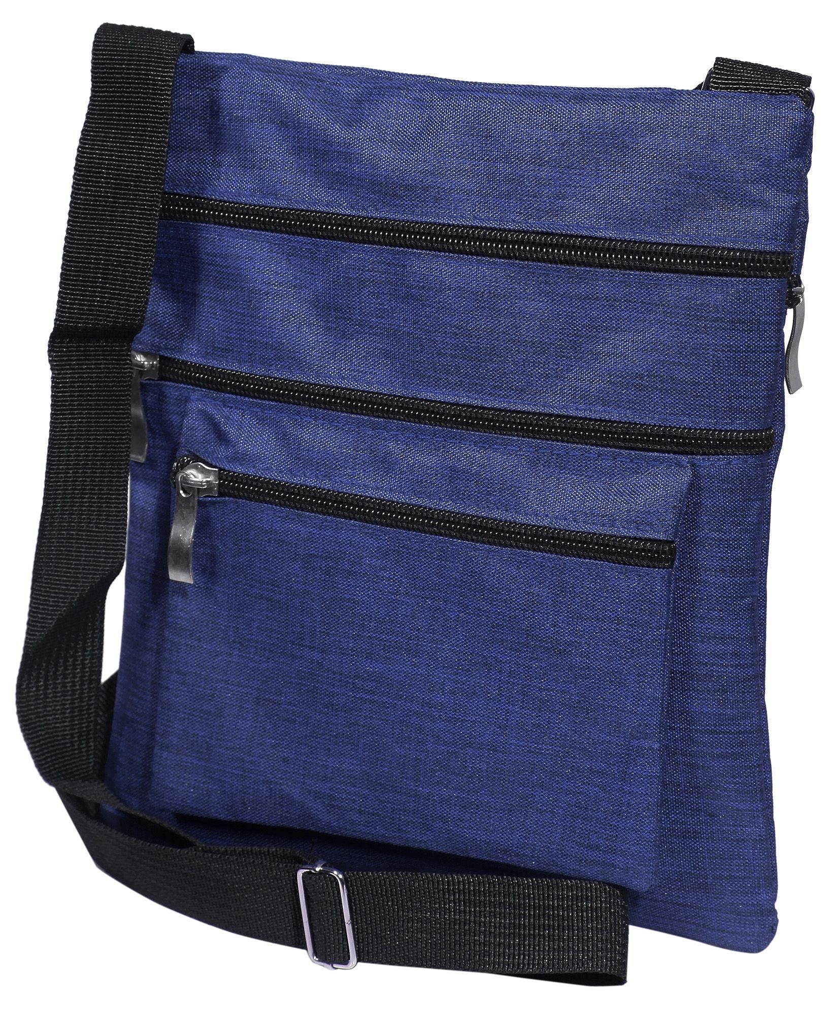 Umhängetasche aus Textil, blau