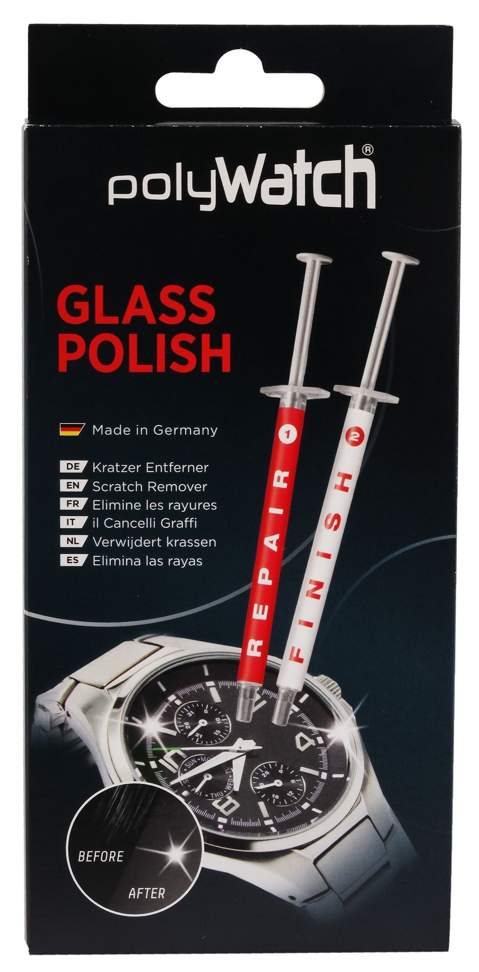 Polywatch  High-Tech Kratzer-Entferner für Glas