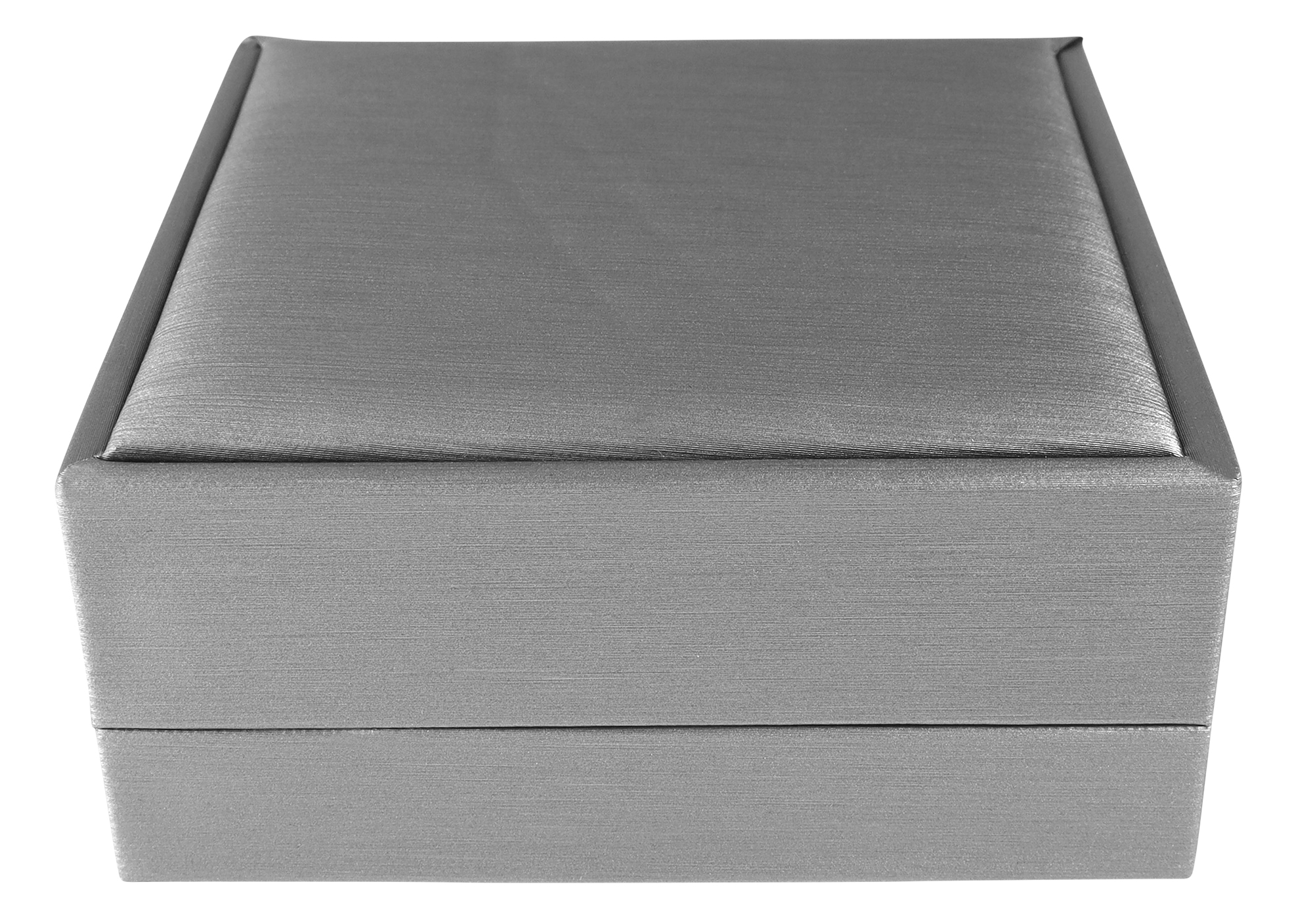Schmuckbox (Kette) 9 x 9 cm, Kunststoff, grau, VE10