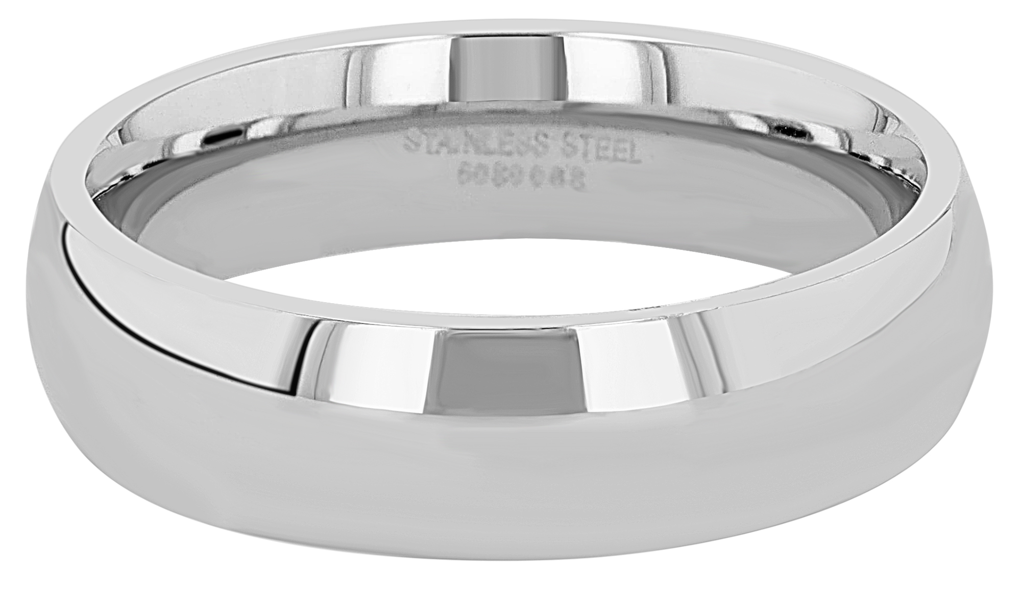 "Sensual Balance" Herren-Partnerring, Edelstahl, silberfarben, Gr. 58