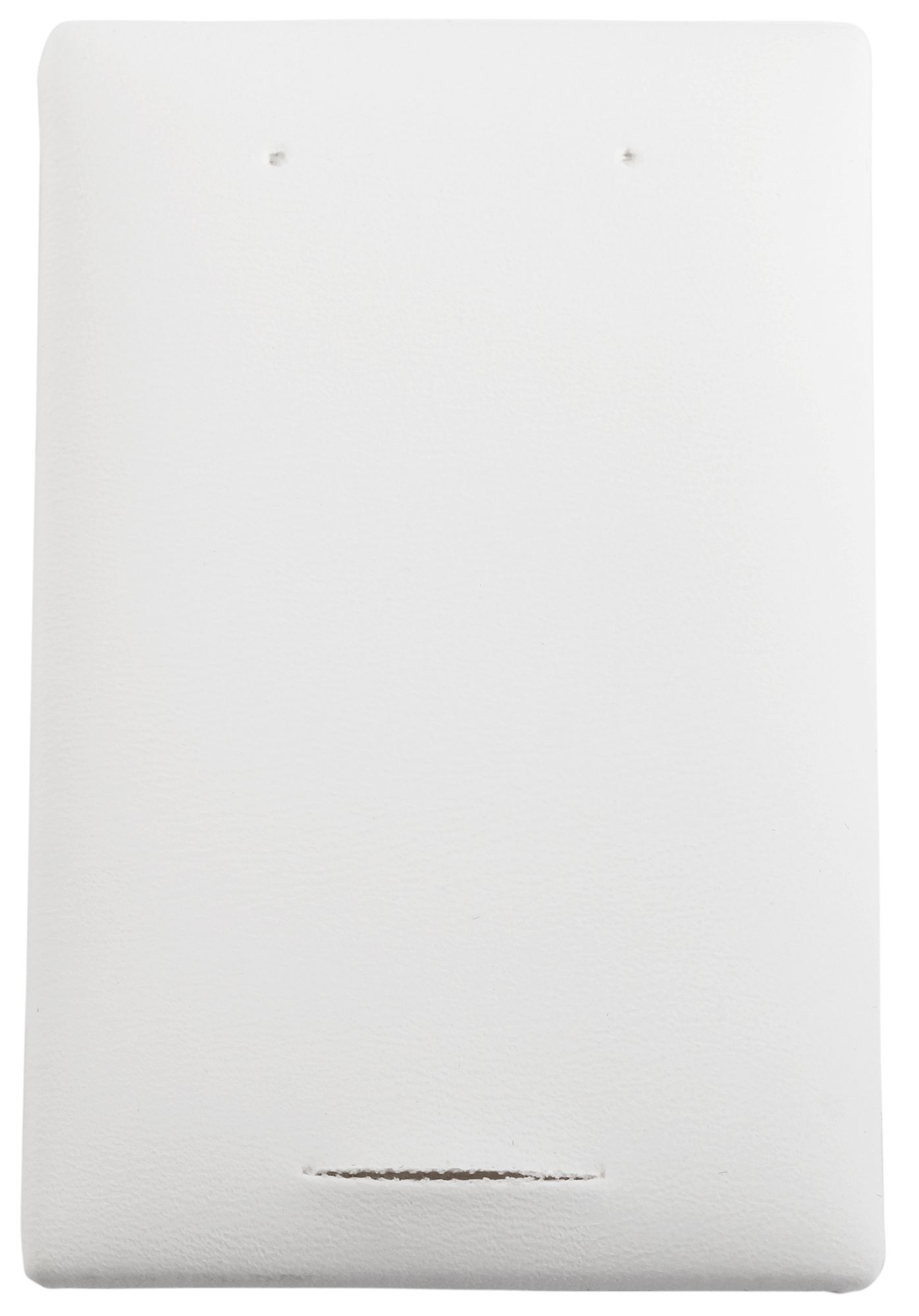 Schmuckkarte von der Firma Kling- Pforzheim, Deutschland in weiß, ,mit Lochstanzung, 70 x 45 mm
