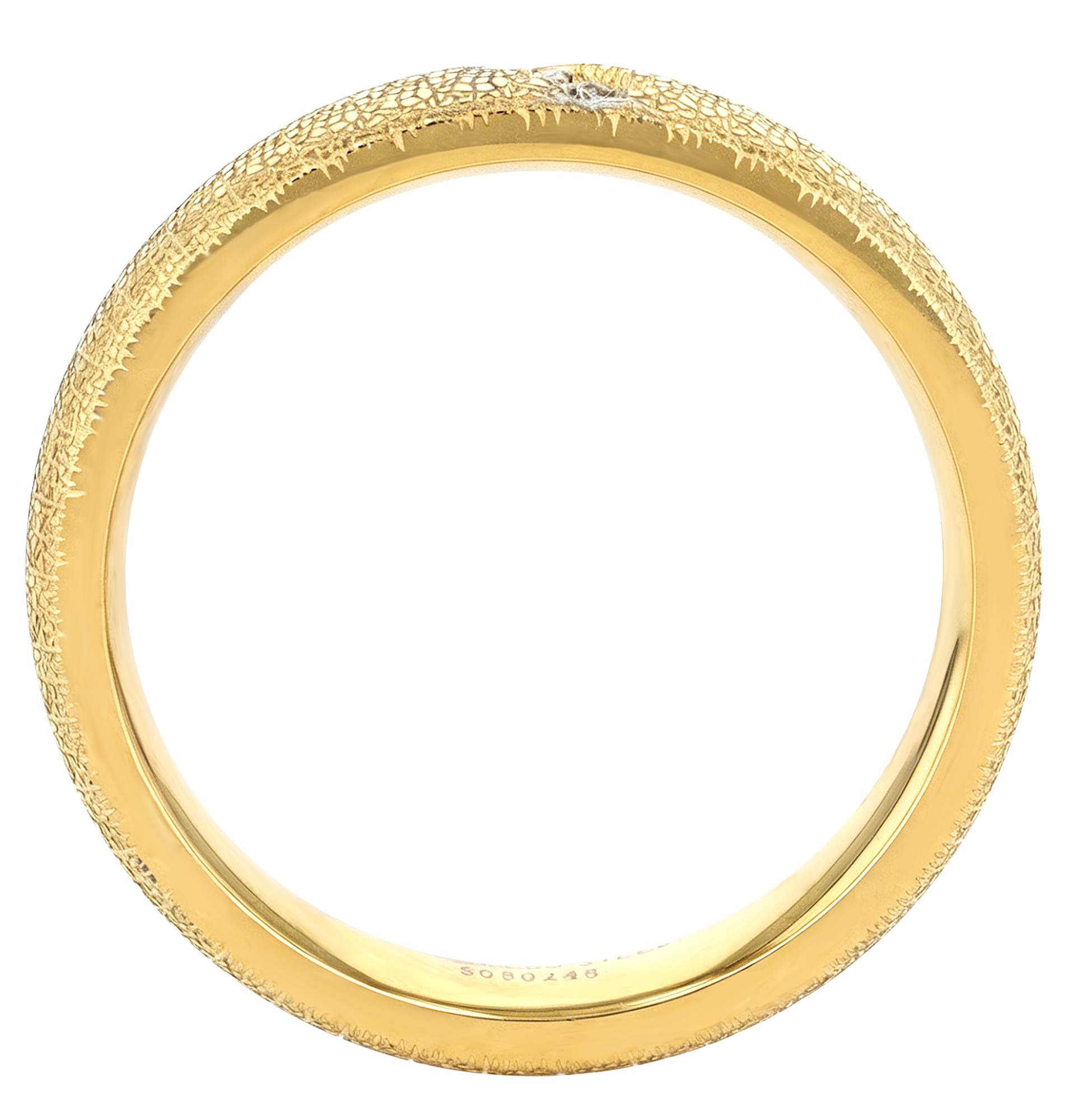 "TwoOne" Akzent Damen-Partnerring Gr 56, Edelstahl, Similibesatz, bicolor (Ice-Matt-Finish)