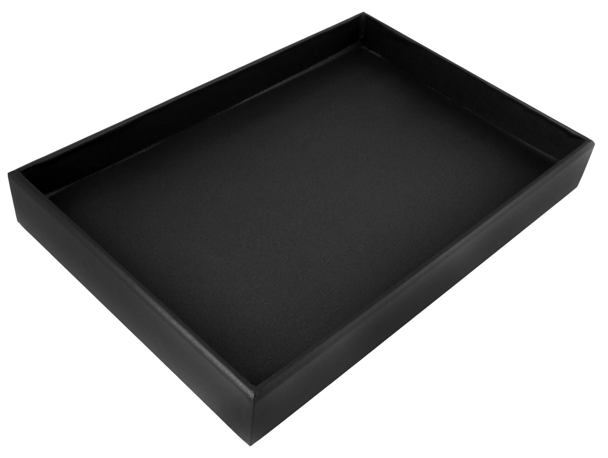 Schmucktablett zur Präsentation ohne Inlays, schwarz, 34,5 cm x 23,5 cm x 4,5 cm