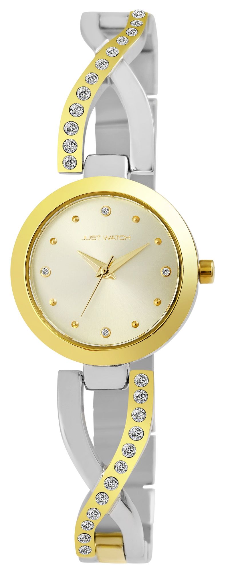 Just Watch Damenuhr "Relana" mit Edelstahlarmband, Ø 27 mm, bicolor (silber-/ goldfarben)