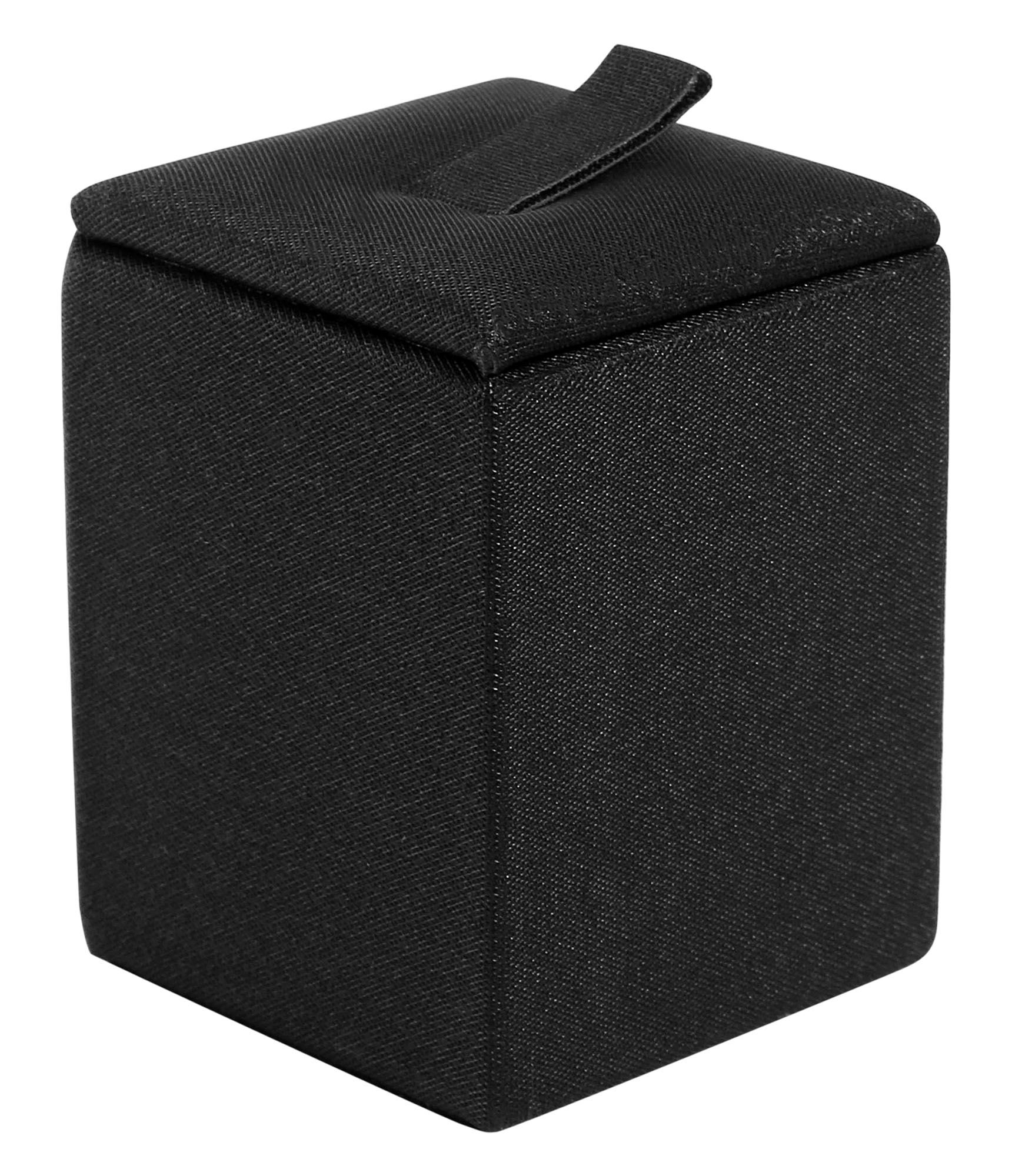 Ringaufsteller (Dekoserie Soft), PU-bezogen, Höhe 4,5 cm, schwarz