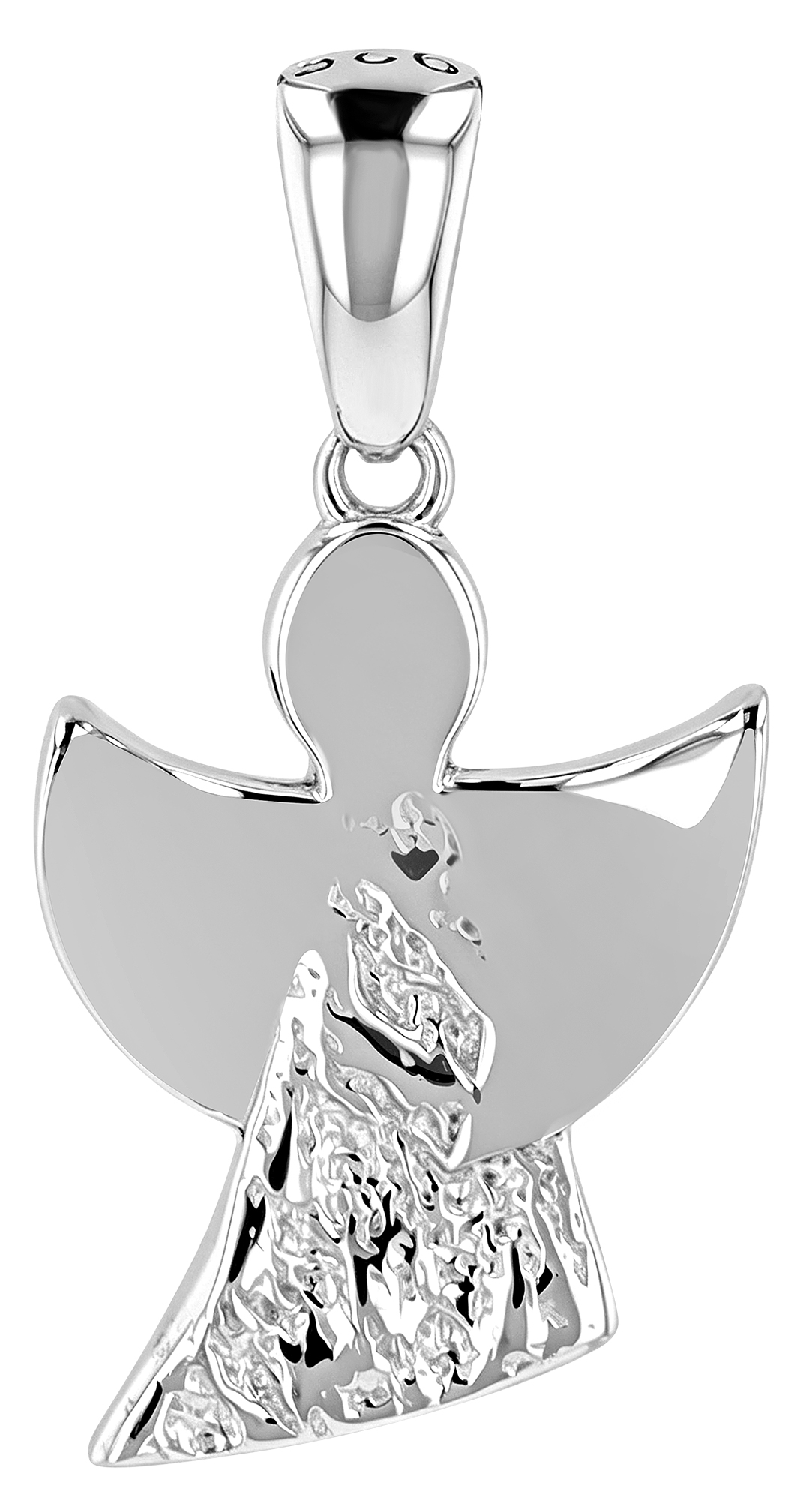 Schutzengel "Lucie" 925/- Echt Silber Anhänger - Engel/ Infinity, Zirkonia, rhodiniert