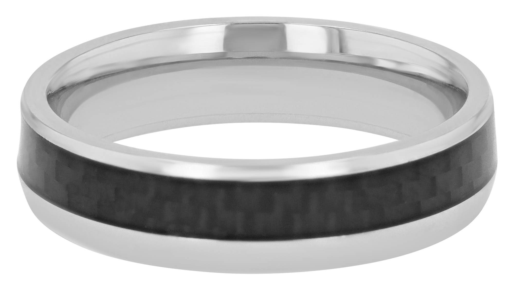 "Dark Fusion" Akzent Herren-Partnering Gr 58 - 70, Edelstahl, silberfarben/ Carbon-Optik