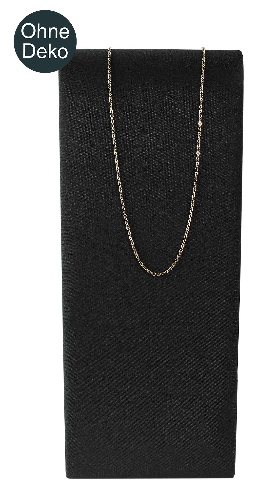 Schmuckaufsteller für Ketten (Dekoserie Soft), PU-bezogen, 18,5 cm, schwarz