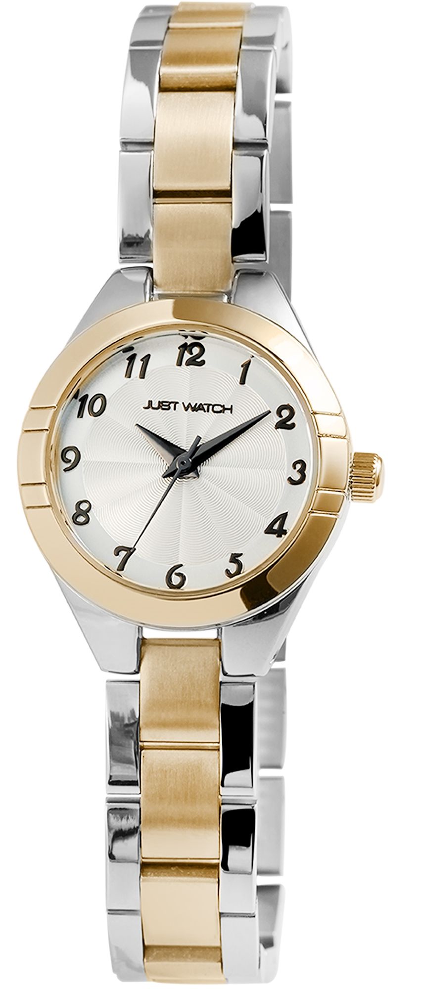 Just Watch Damenuhr mit Edelstahlarmband, silber- & goldfarben