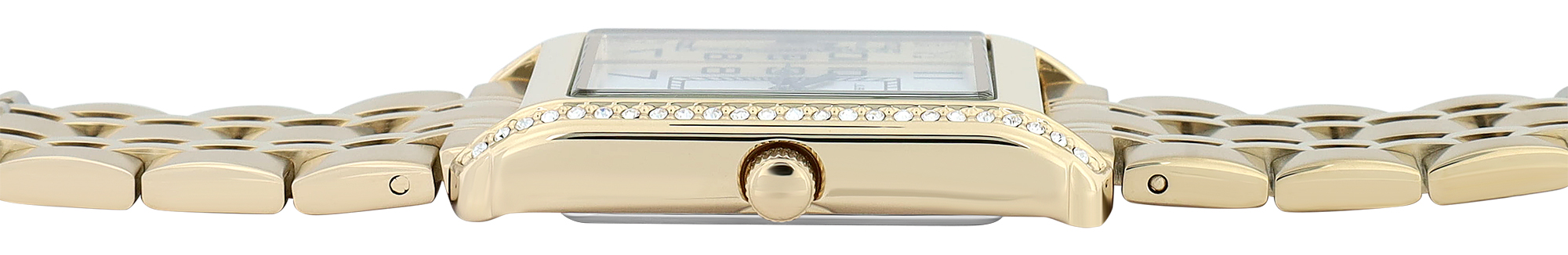 JUST WATCH Damenuhr "Ebba" mit Edelstahlband, 38 x 24 mm, goldfarbe/ weiß