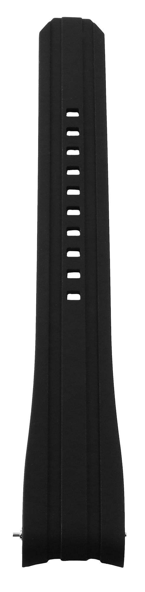 Schnellwechselarmband für Uhren, Silikon, Dornschließe, schwarz/weiß, 20 mm