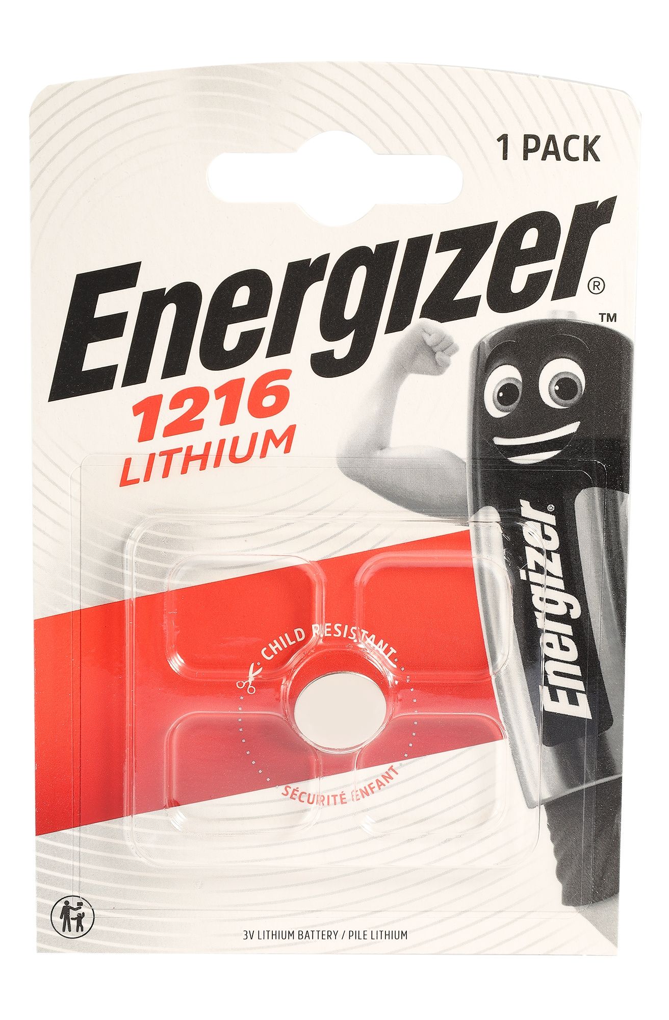 Energizer Lithium Zelle im 1er Blister, CR1216