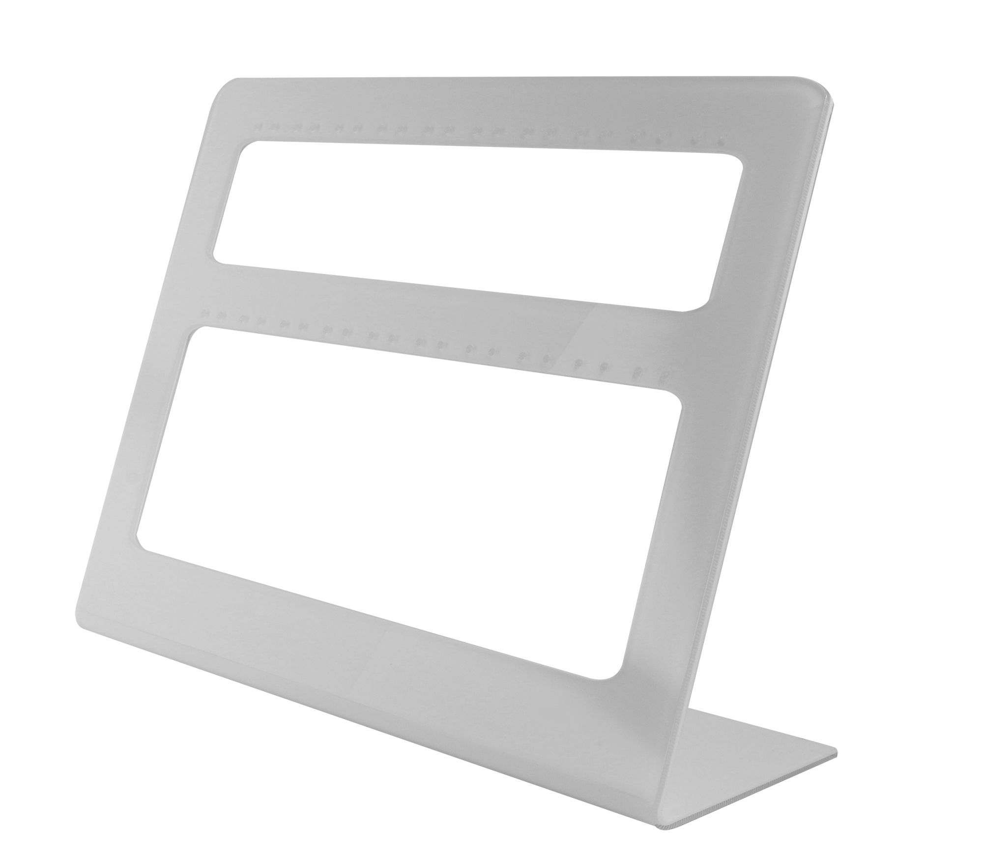 Acryl Aufsteller für 20 Paar Ohrringe (Dekoserie Glossy), weiß