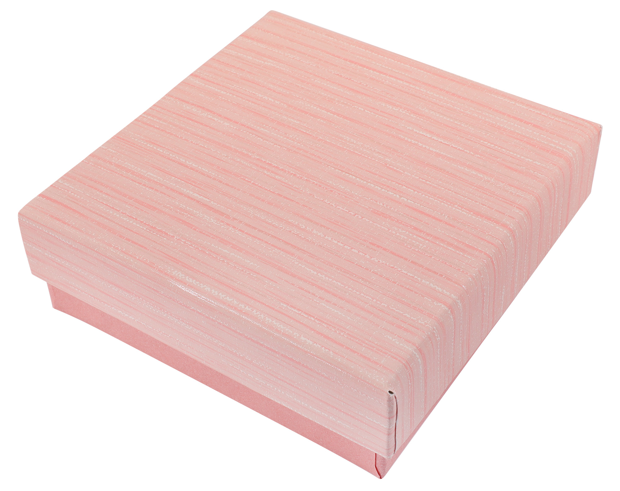 Papp Schmuckboxen, rosa, VE12, 9 x 9 cm