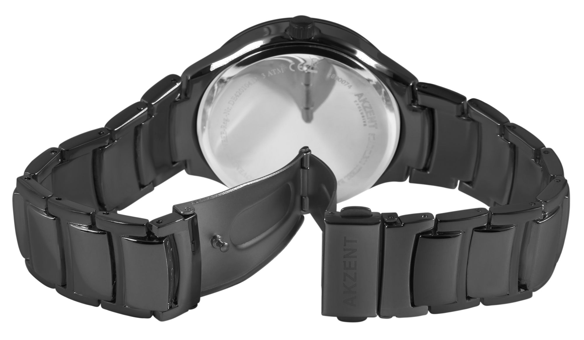 Akzent Exclusive Herrenarmbanduhr mit Metallband
