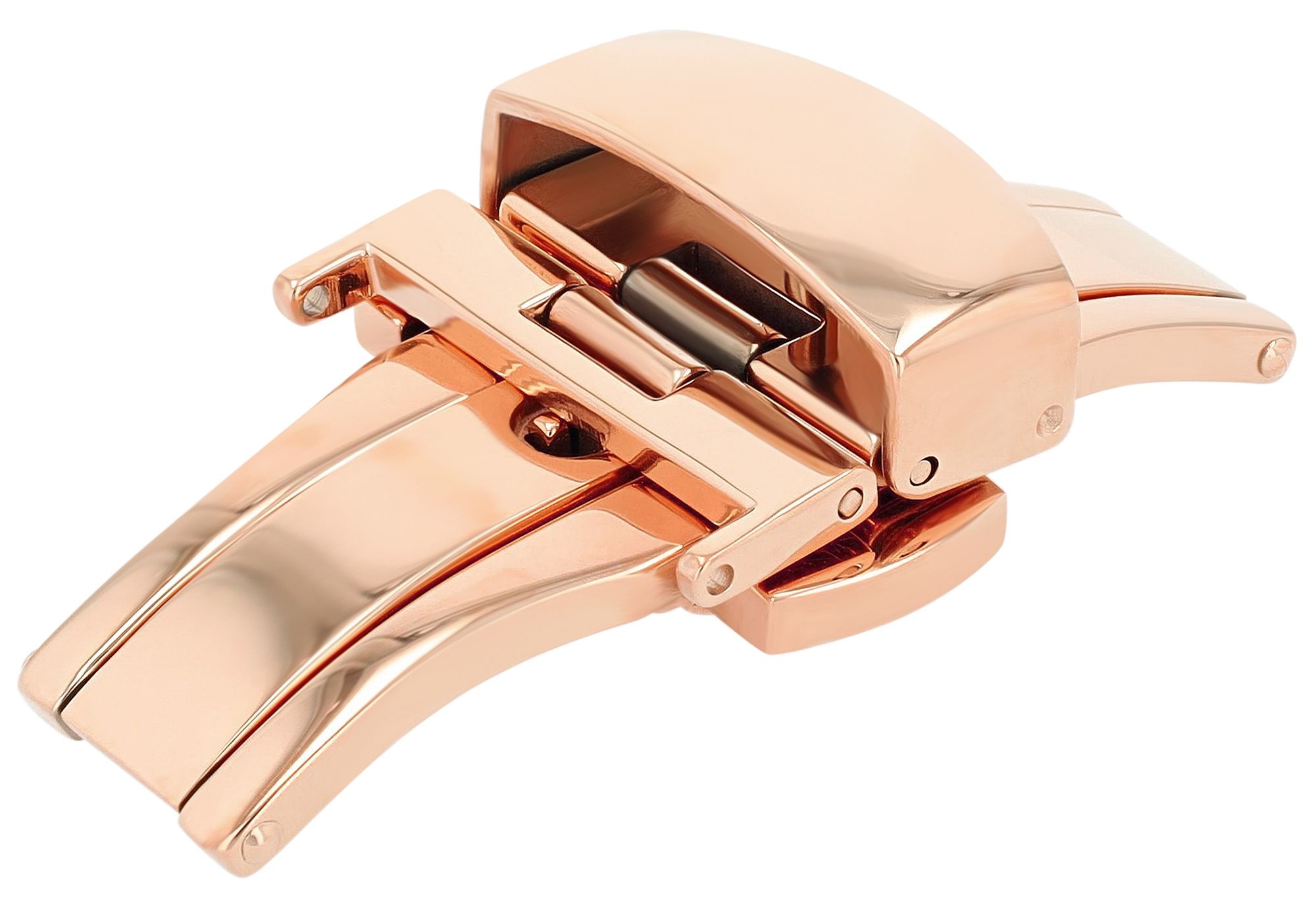 Butterflyschließe, Edelstahl, Schließenanstoß: 18 mm, roségoldfarben