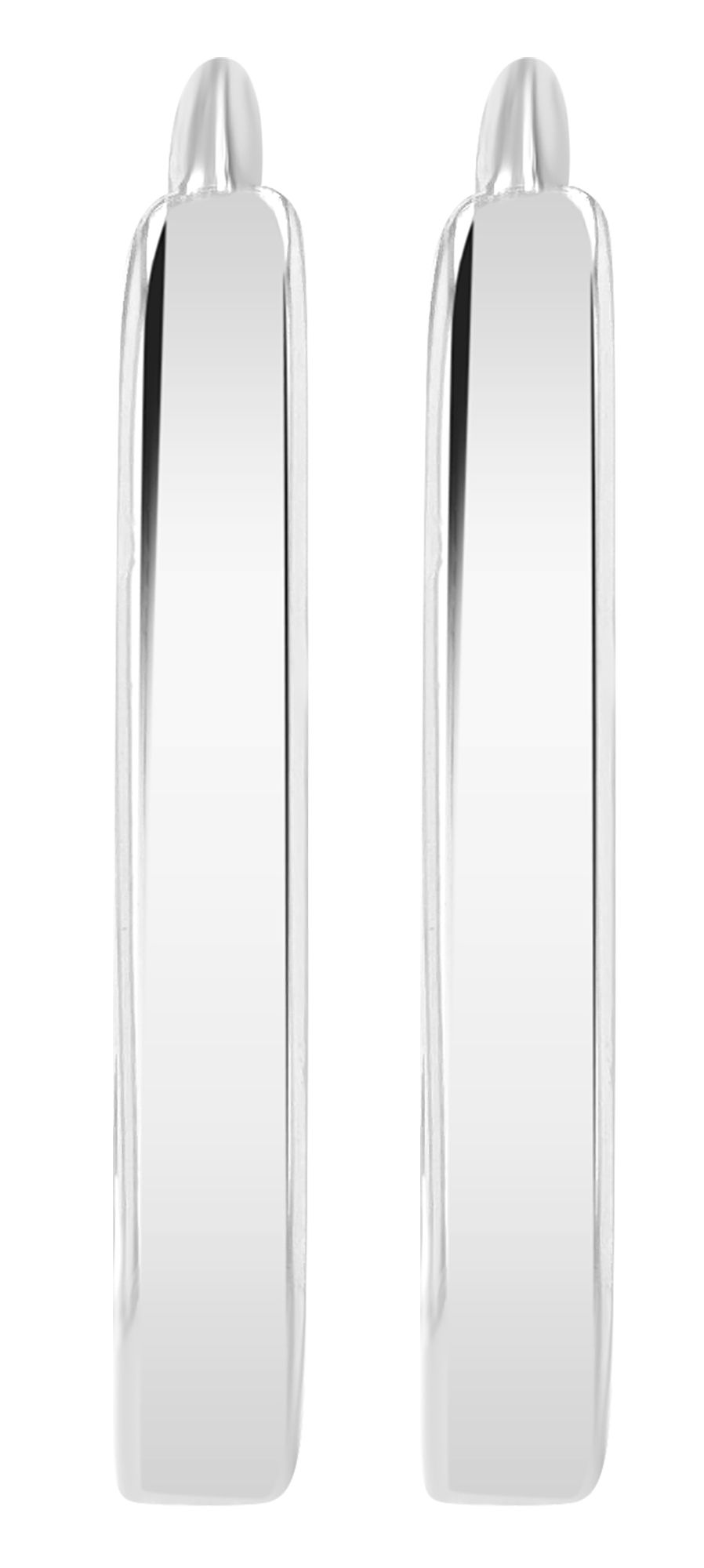 "Avis"  925/- Echt Silber, ovale Creole, silberfarben/ rhodiniert