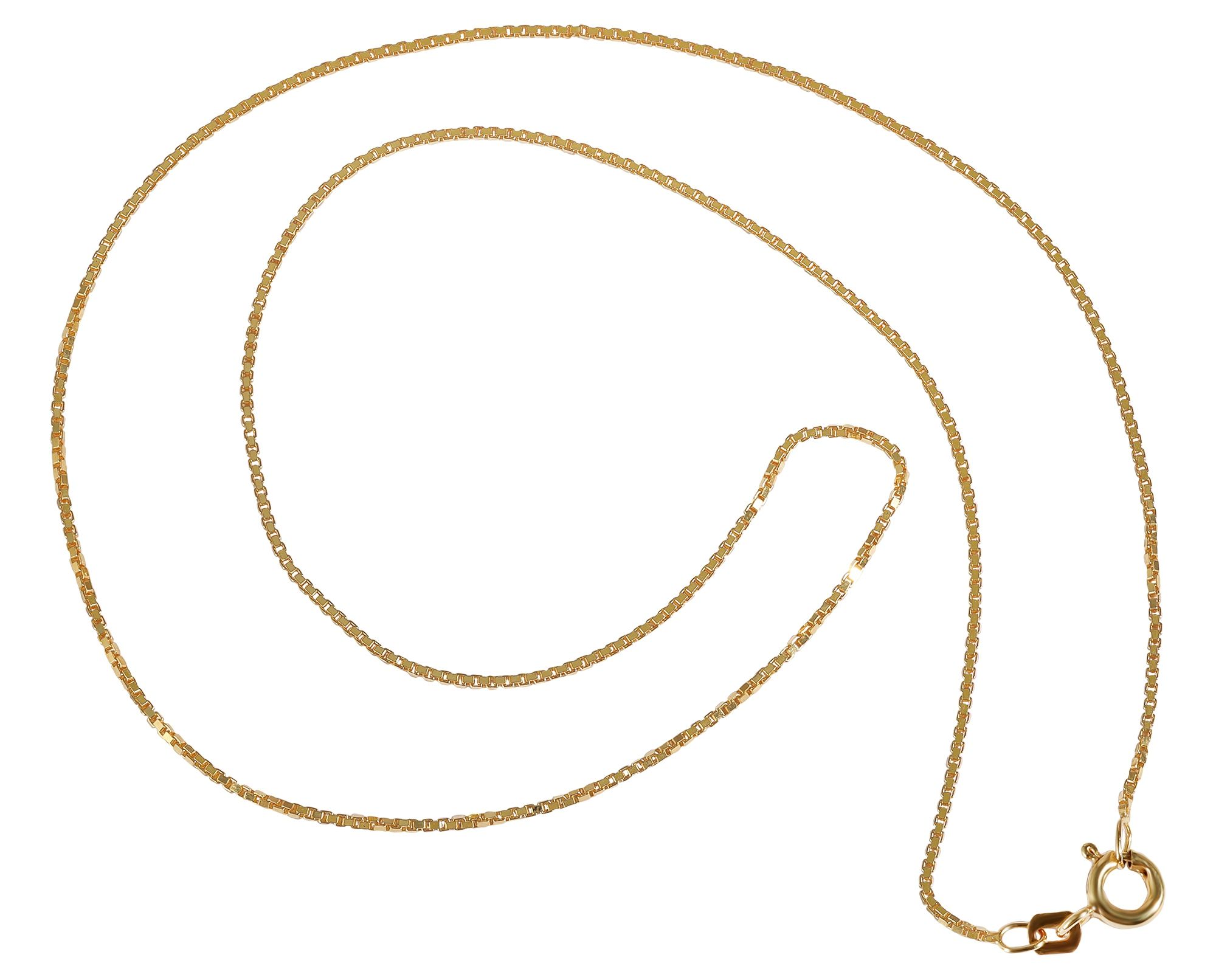 333/- Gold, Veneziakette "Lee" 8 Karat, Gelbgold, 40 cm/ 1 mm