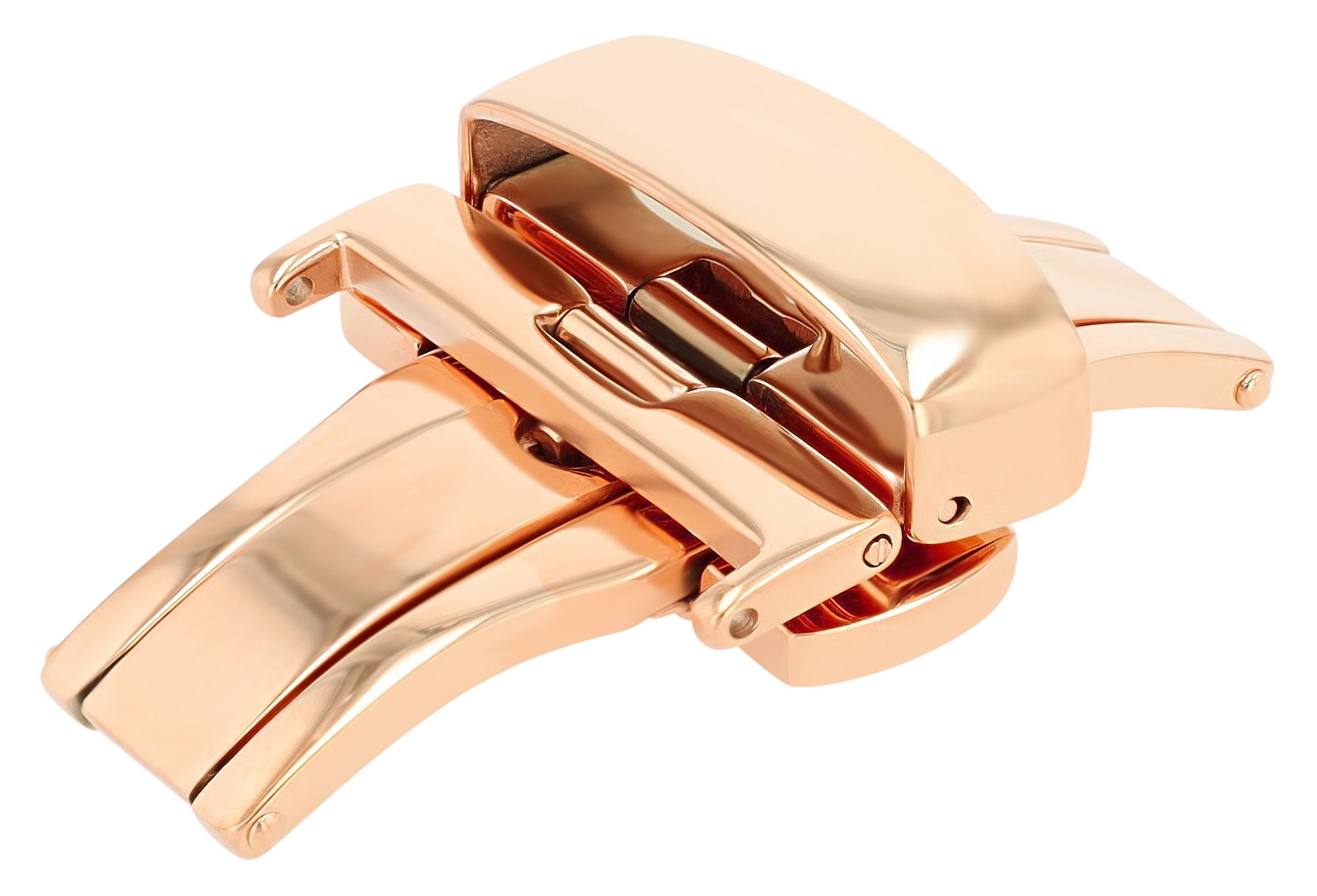 Butterflyschließe, Edelstahl, Schließenanstoß: 22 mm, roségoldfarben