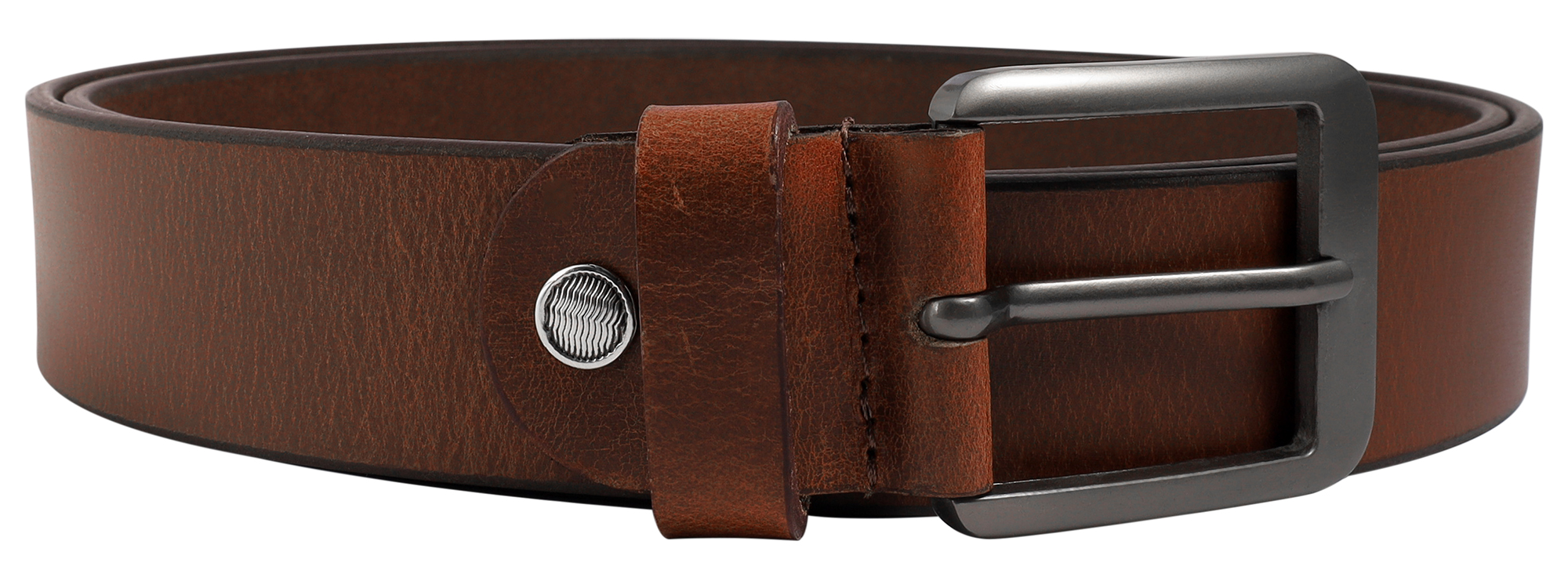 Leonardo Verrelli Echt Leder Gürtel, kürzbar, braun, 100 cm