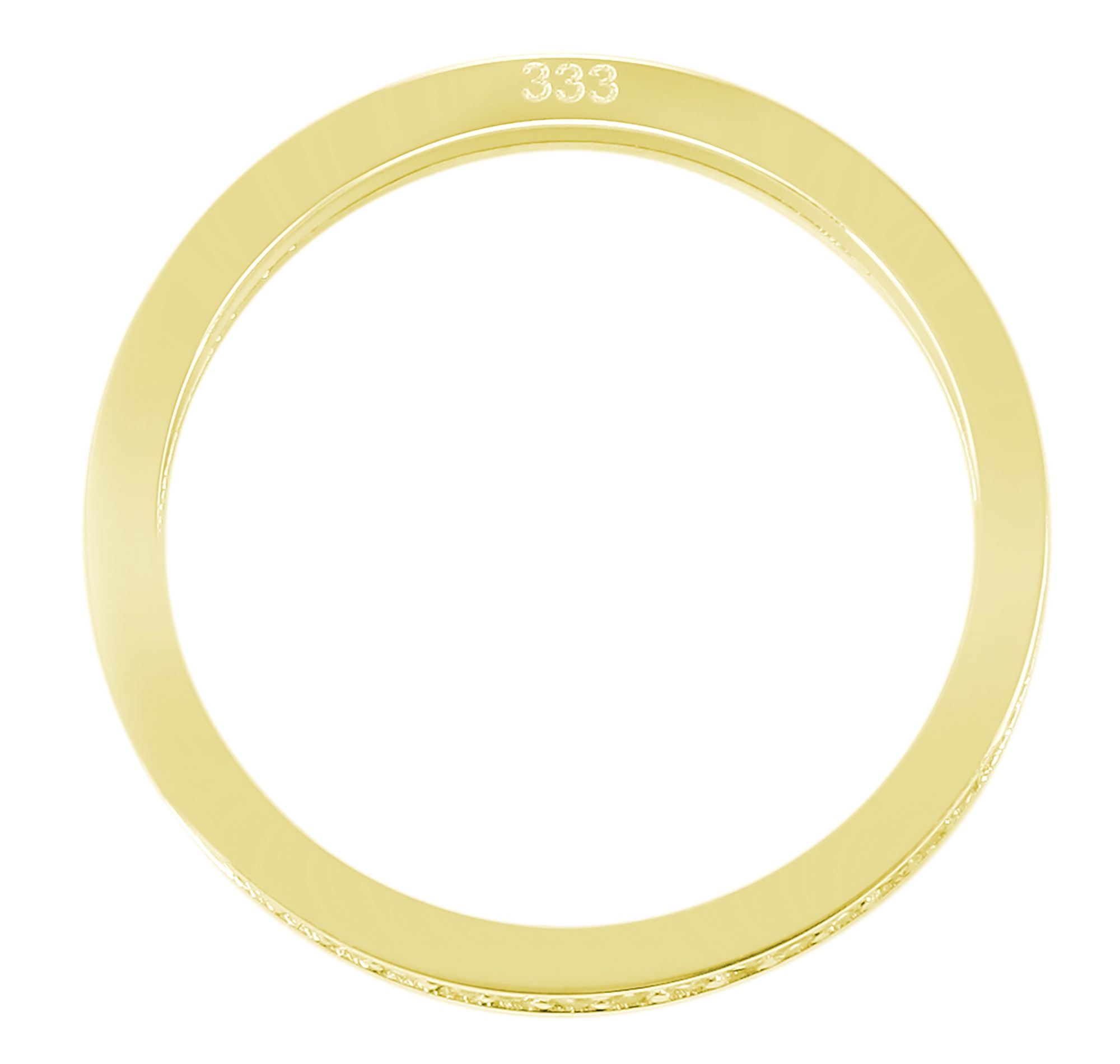 333/- Gold Ring "Fea" mit Zirkoniabesatz, Gelbgold, Gr. 52