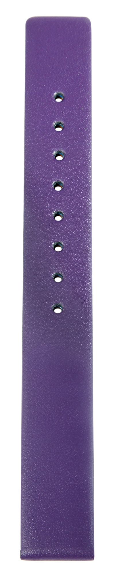 Echtleder-Uhrenarmband, nahtlos, lila, 12 mm