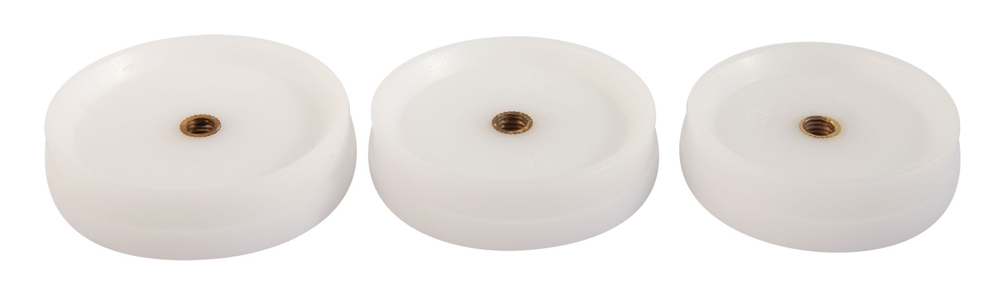 Ersatz-Druckstücke, Kunststoff, 3 Stk., Ø 52 - 62mm
