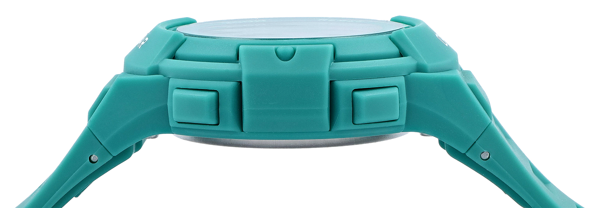 Q&Q Digitale Herren- & Jugenduhr, Resinband Ø 36 mm, 10 ATM, türkis