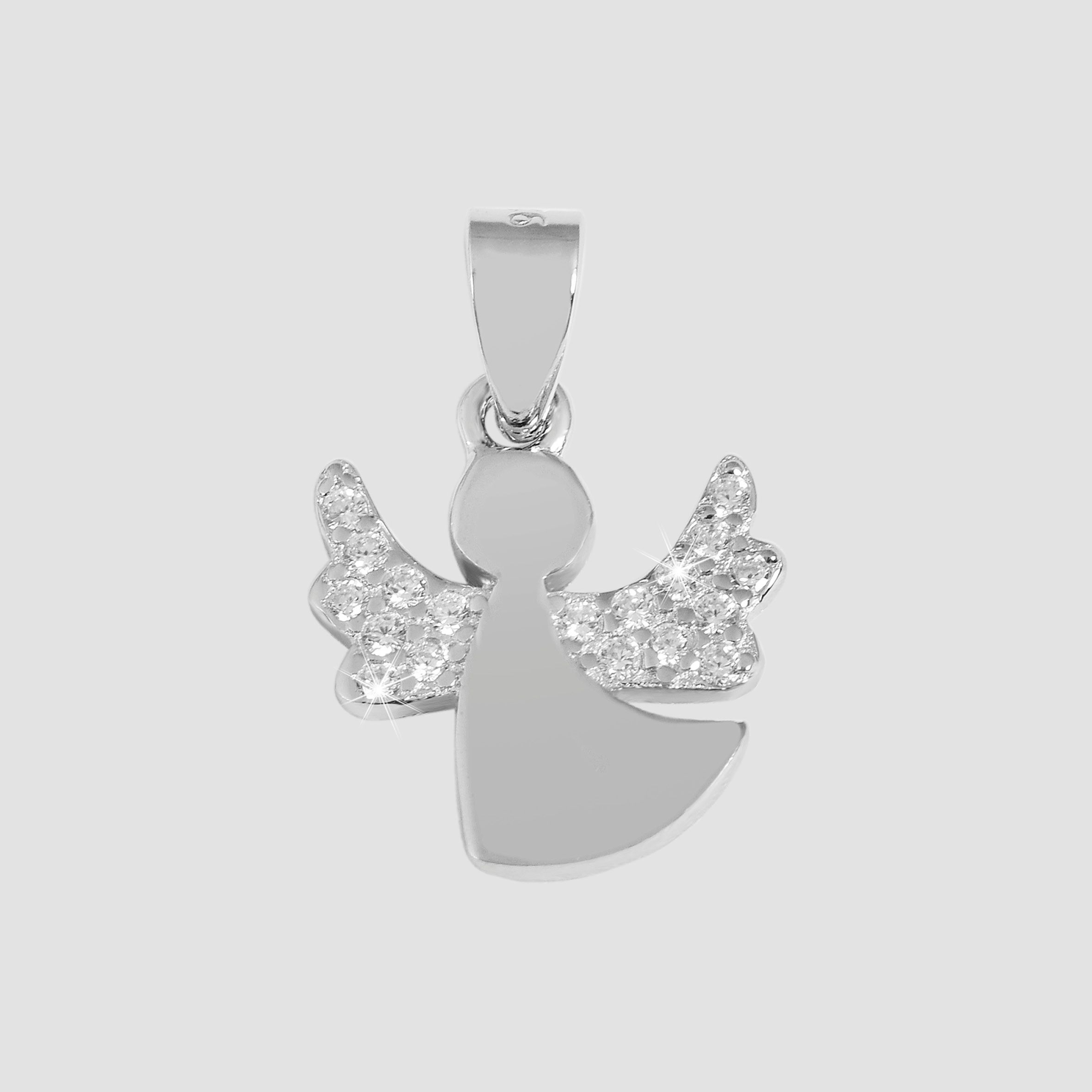 "Wolkentänzer Elisa" 925/- Echt Silber Kinder- Anhänger - Engel, Zirkon, rhodiniert