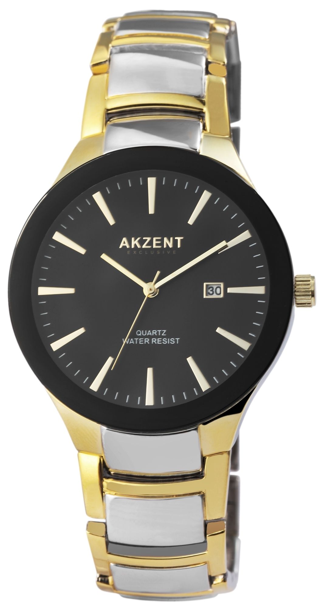 Akzent Exclusive Herrenarmbanduhr mit Metallband