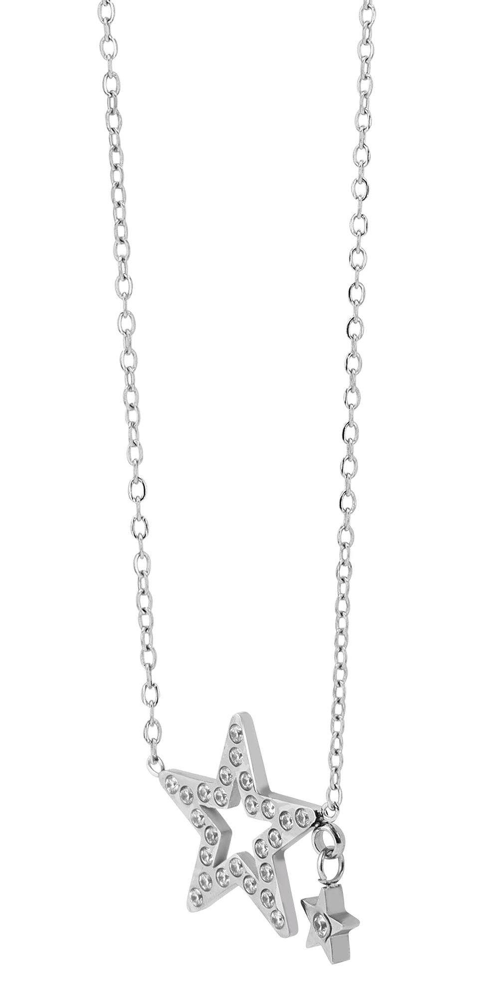 "Danica" Stern Anhänger mit Edelstahlkette 42 + 5 cm