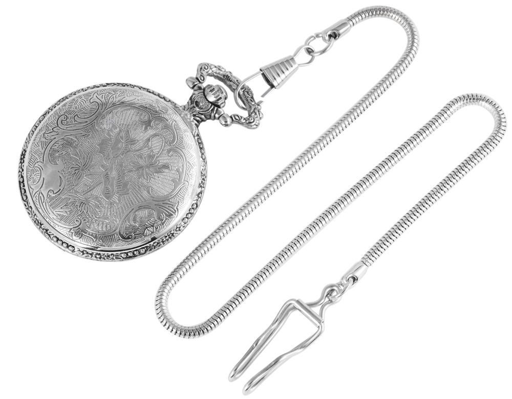 Excellanc Taschenuhr, Lkw, silberfarben