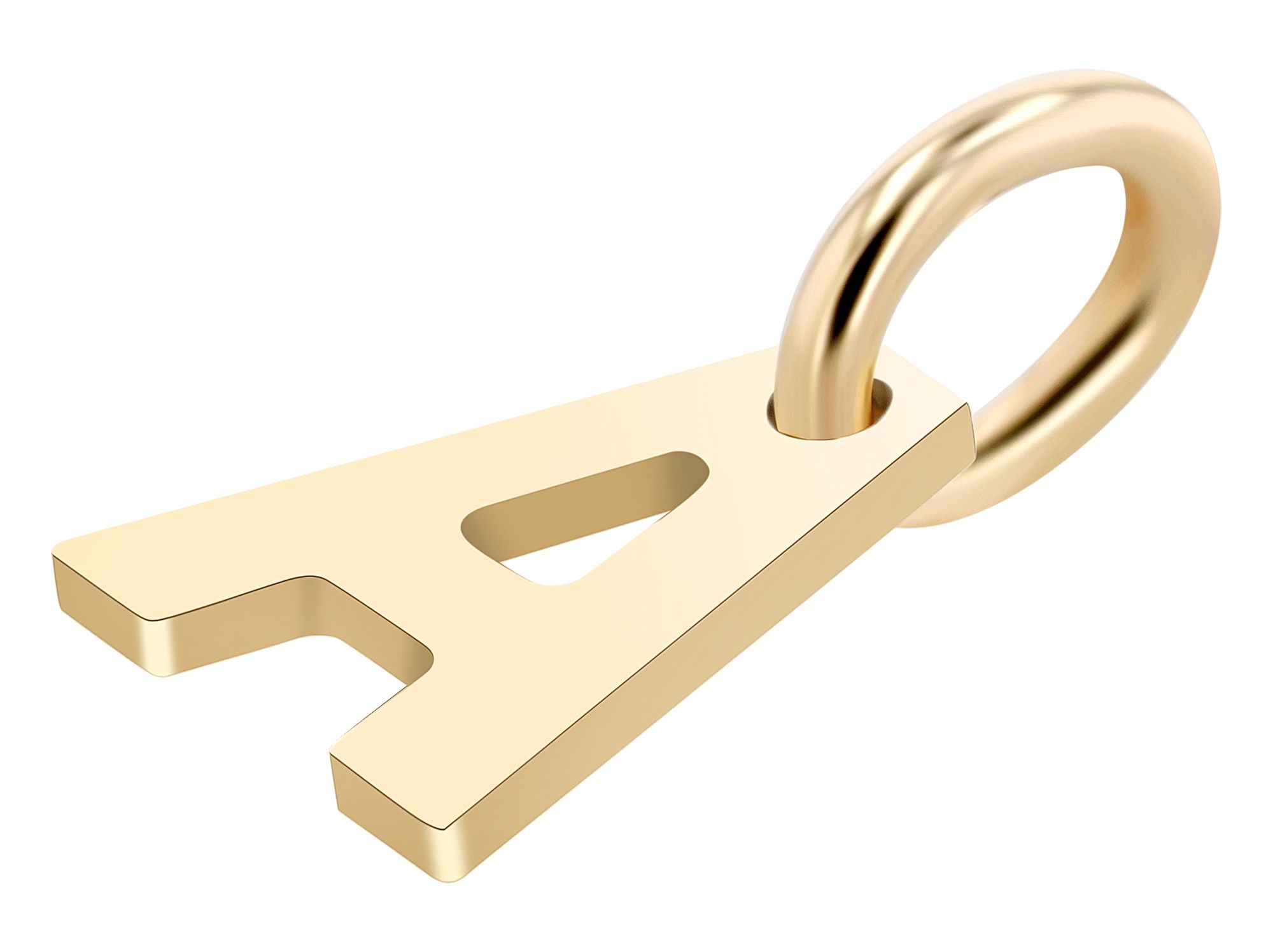 375/- Gold Anhänger "Golden Initials - A" ohne Kette, Buchstaben, Initialien, 9 Karat, Gelbgold
