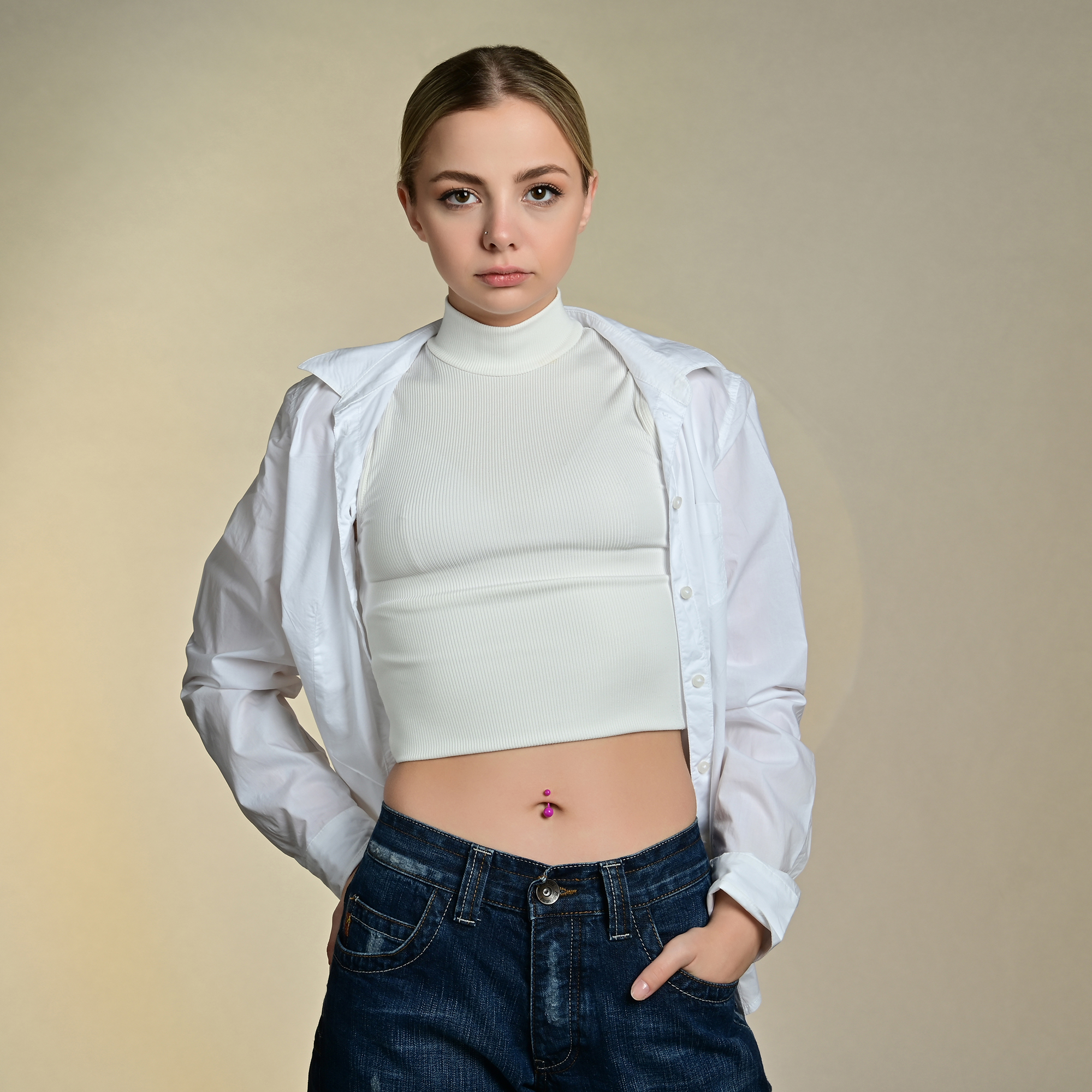 "Mirnesa" Bauchnabelpiercing, VE 6 aus Kunststoff, Länge 10 mm/ Stärke 1,5 mm, flieder