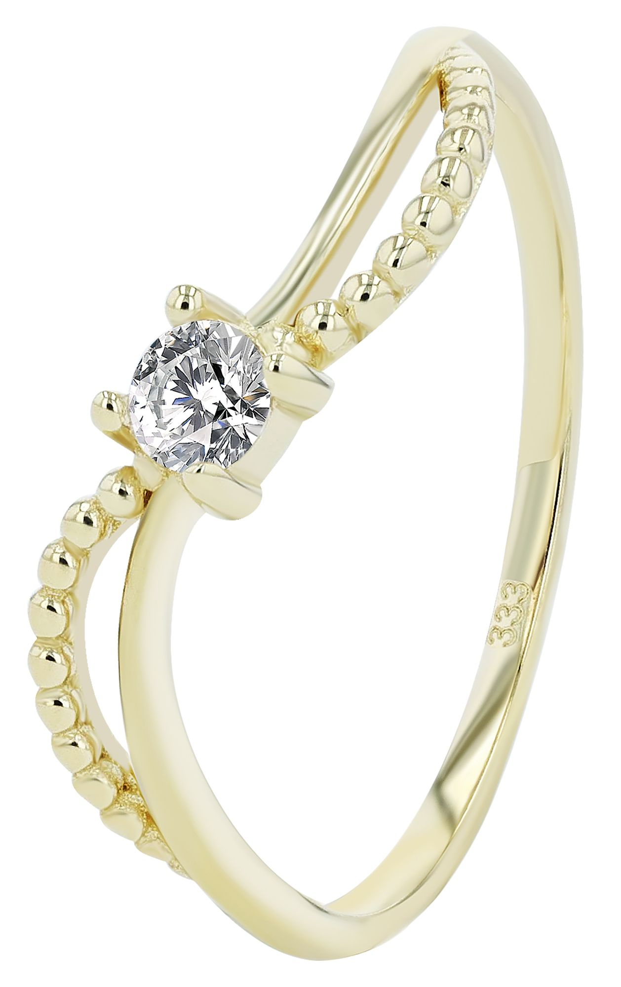 333/- Gold Ring "Delanie" , 8 Karat, Gelbgold, Gr. 52