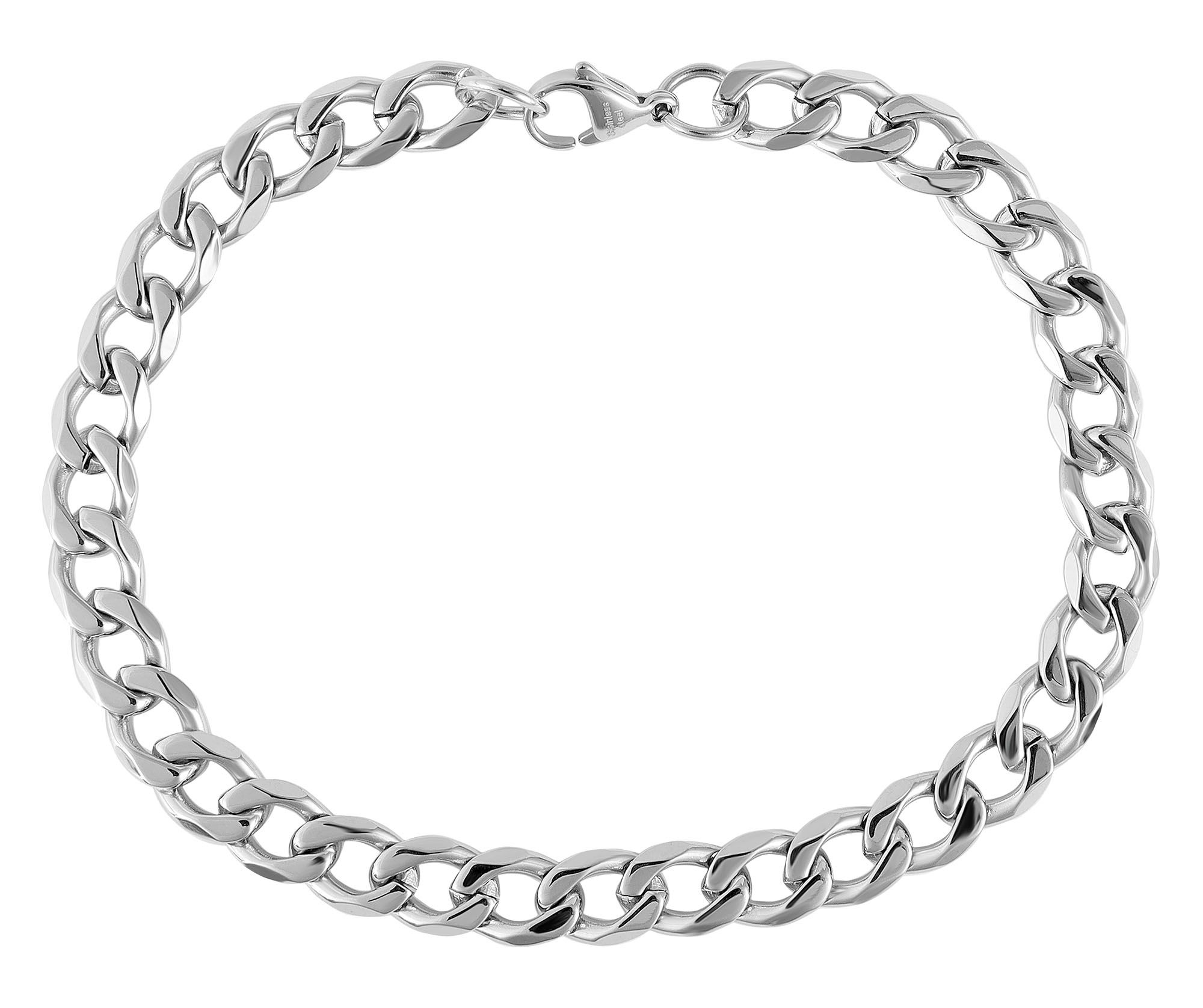 "Lorenz" Edelstahl Panzerarmband, 20 cm/ 7mm