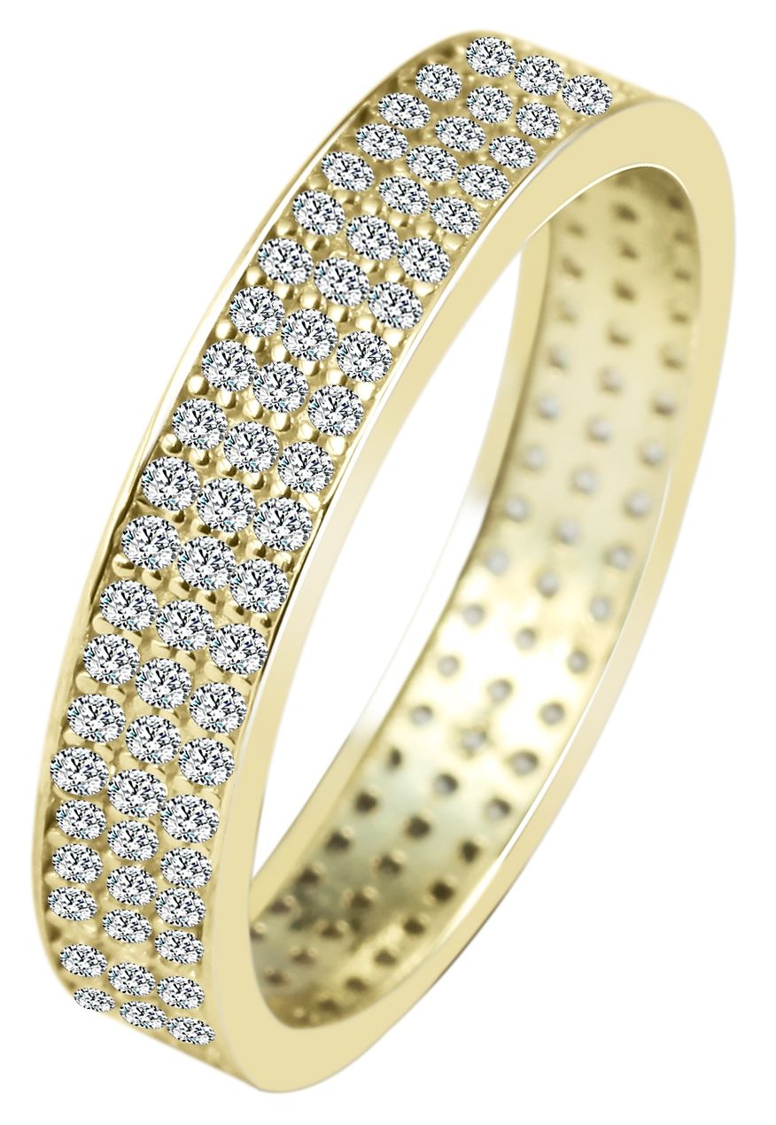 333/- Gold Ring "Sarina" mit Zirkoniabesatz, Gelbgold, 8 Karat, Gr. 52
