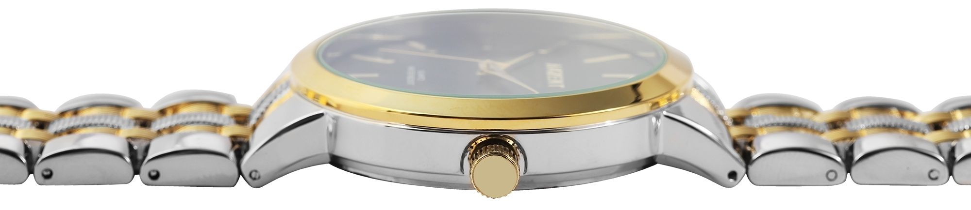 Akzent Exclusive Herrenarmbanduhr mit Metallband