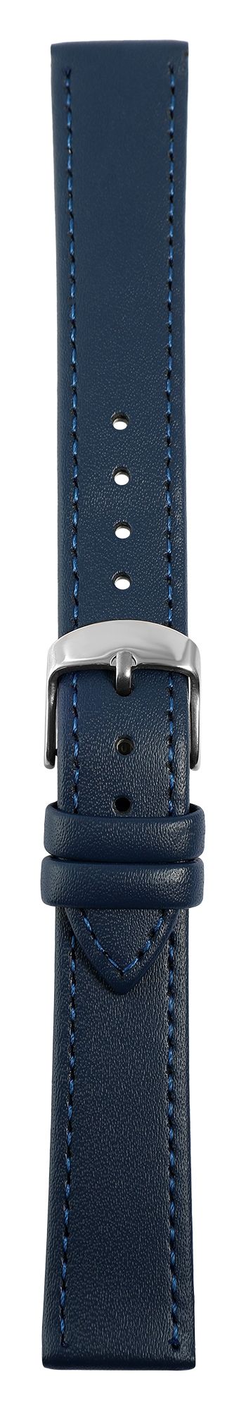 Echtleder-Uhrenarmband, dunkelblau, 20 mm