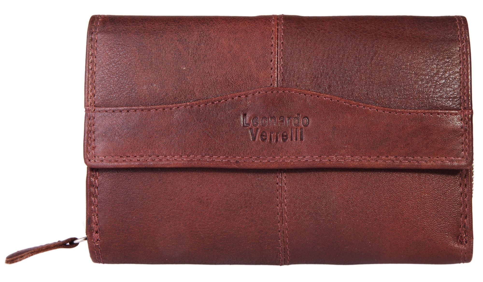 Leonardo Verrelli Geldbörse in braun, RFID-Schutz