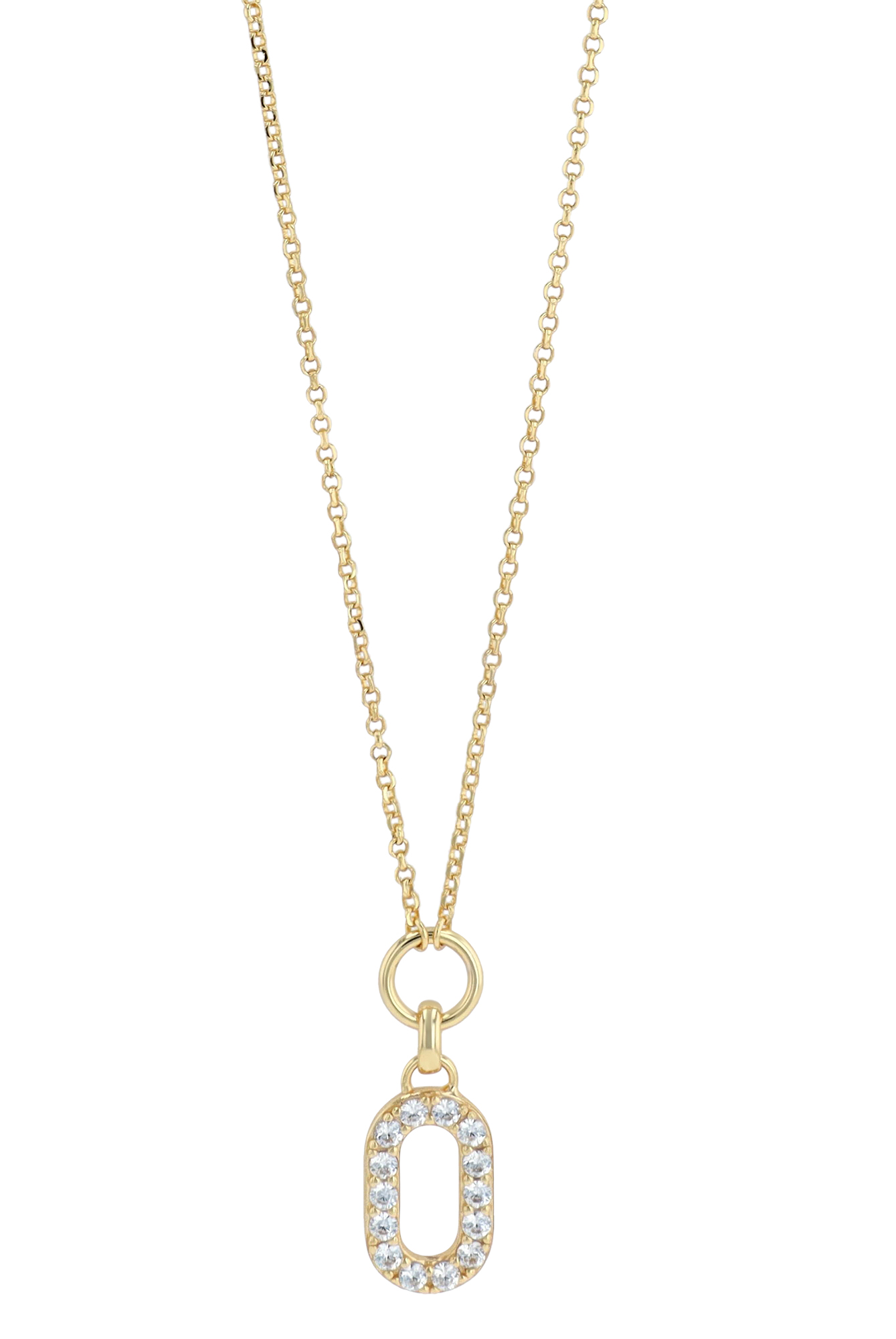 Sif Jakobs Jewellery 925/- Echt Silber Kette mit Anhänger "Capizzi Piccolo", vgold., 45 cm (kürzbar)