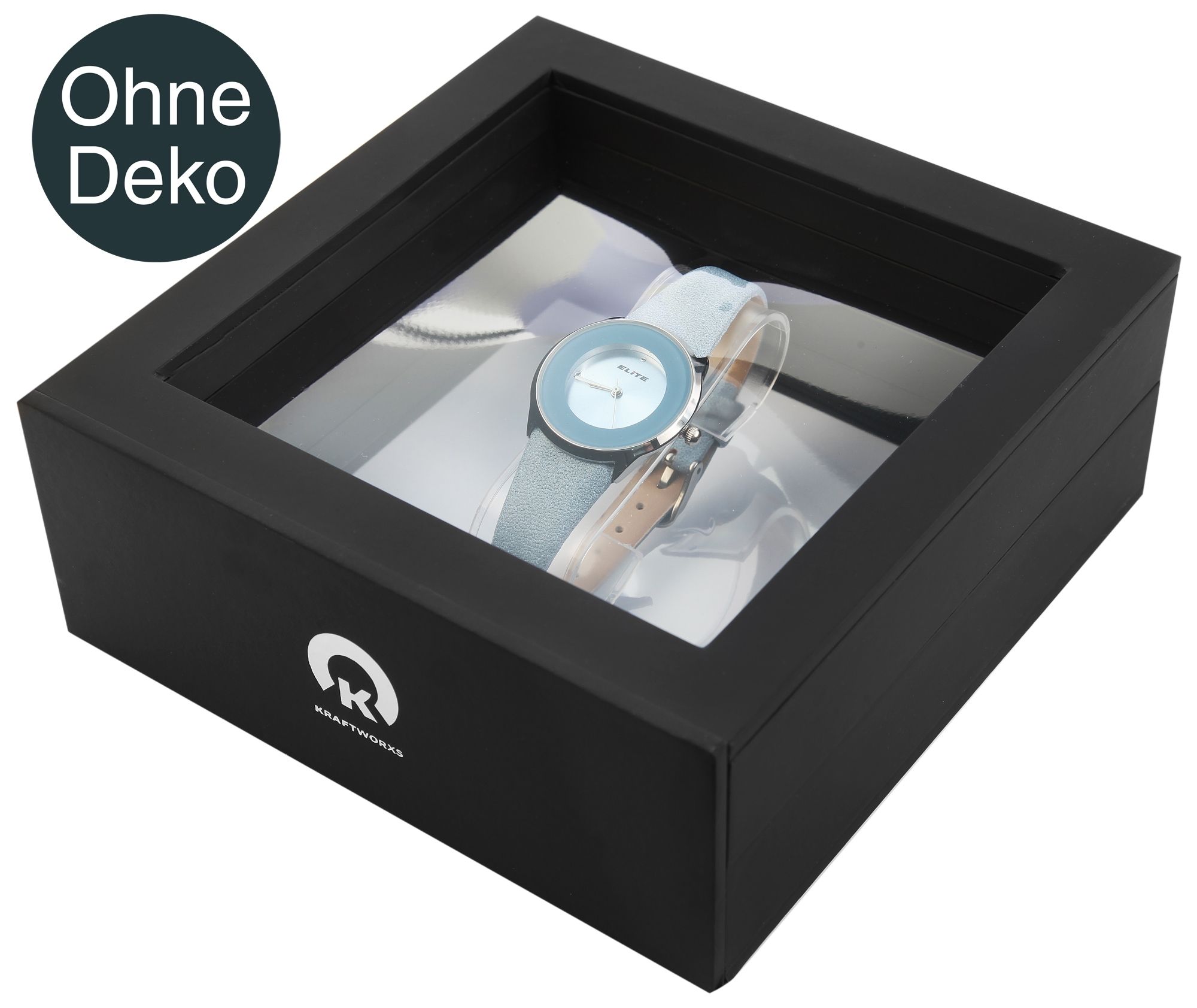 Präsentations- und Aufbewahrungsbox für Uhren, Schmuck und Accessoires