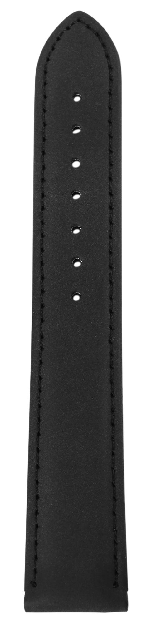 Echtleder Uhrenarmband, schwarz, 18 mm
