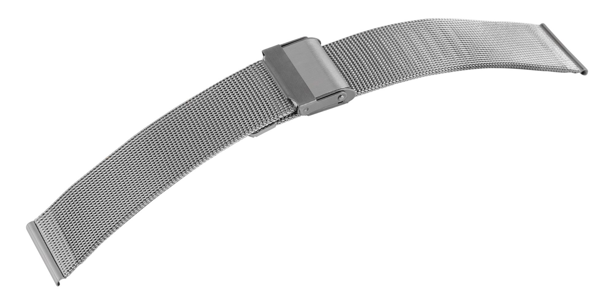 Milanese-Uhrenarmband, silberfarben, 16 mm