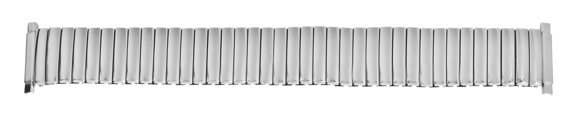Edelstahl Zugarmband für Uhren, mattiert, flexibler Bandanstoß 16 mm - 23 mm