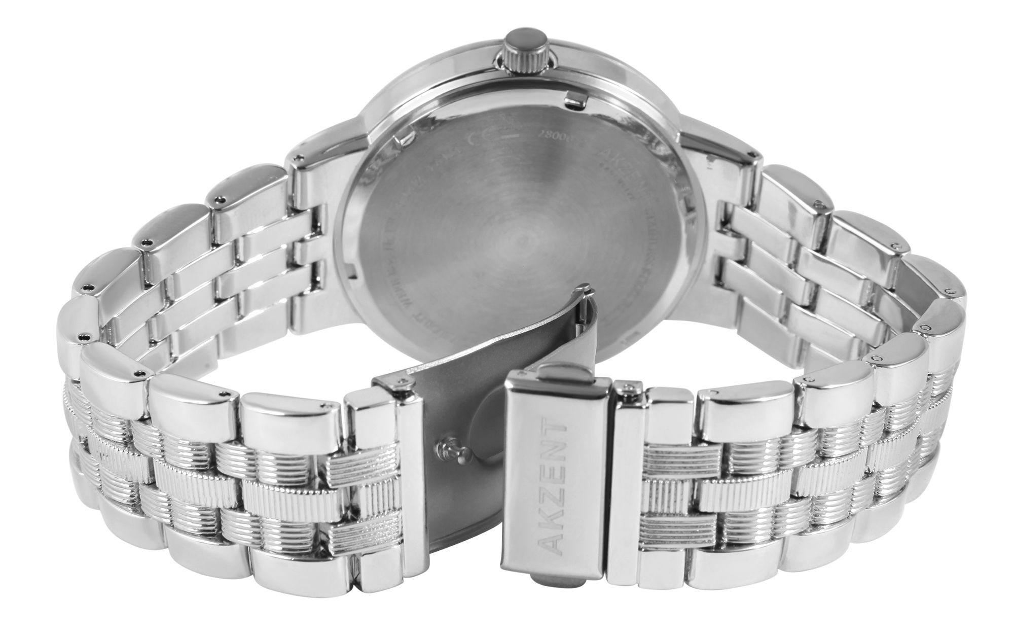 Akzent Exclusive Herrenarmbanduhr mit Metallband