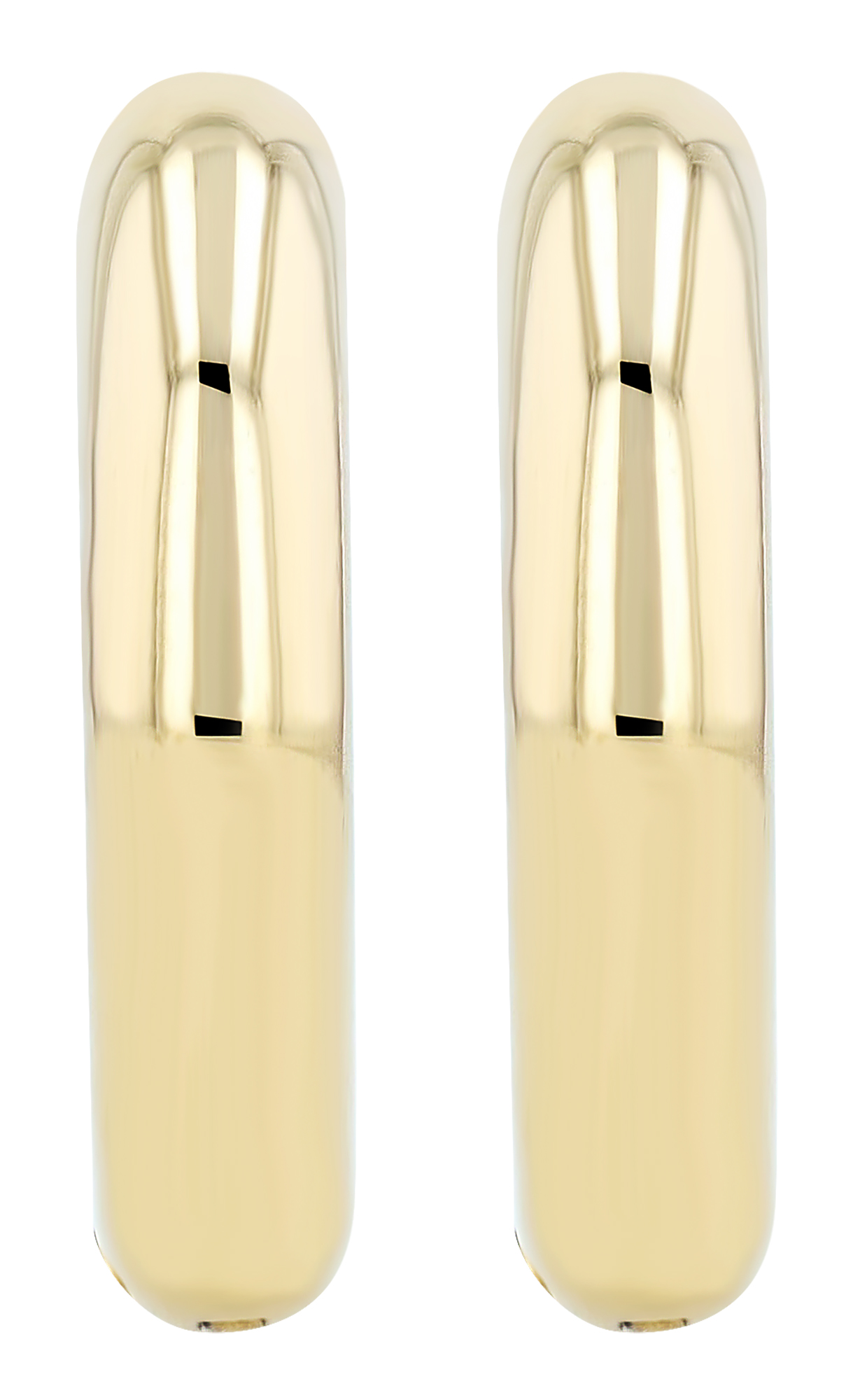 "Vaclava" Edelstahl Creolen , Ø 13 mm/ 4mm, goldfarben