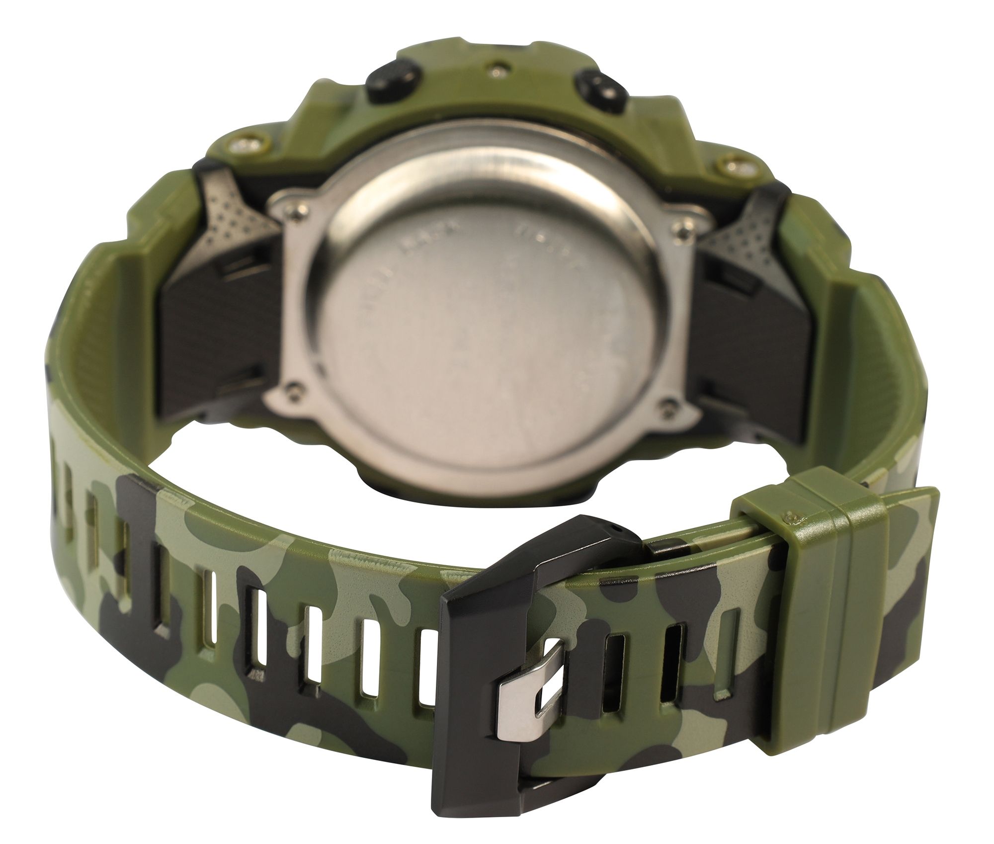 Xinjia Herrenuhr mit TPU-Band, Camouflage grün
